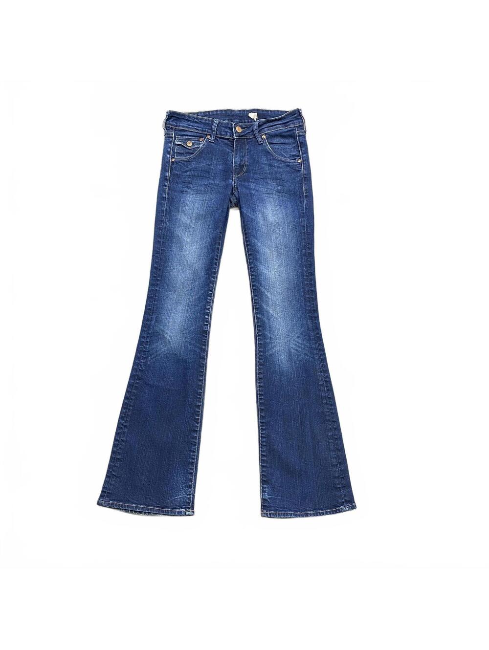 Vintage H&M Low Waist Bootcut Jeans Women's Size 26x32 Blue Flare Y2K 2000s